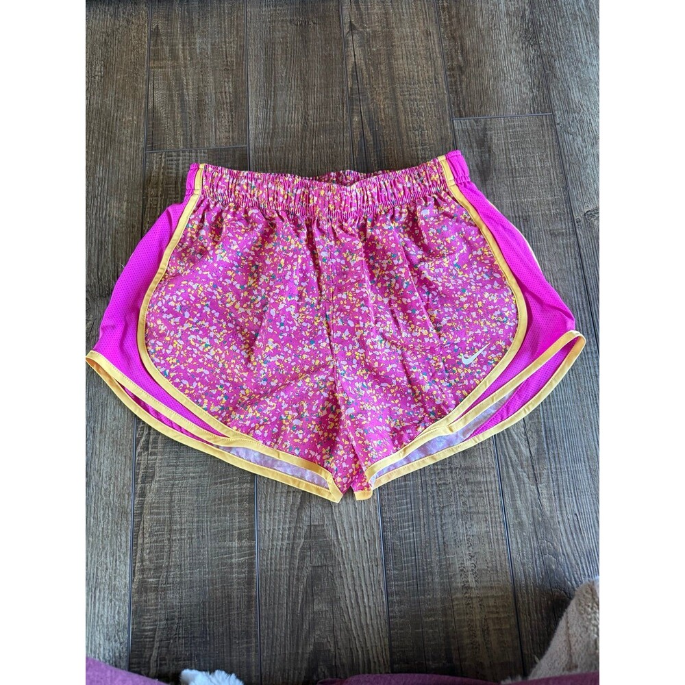 Women’s Nike Tempo Icon Clash Running Shorts Sz. Small Neon Fire Pink